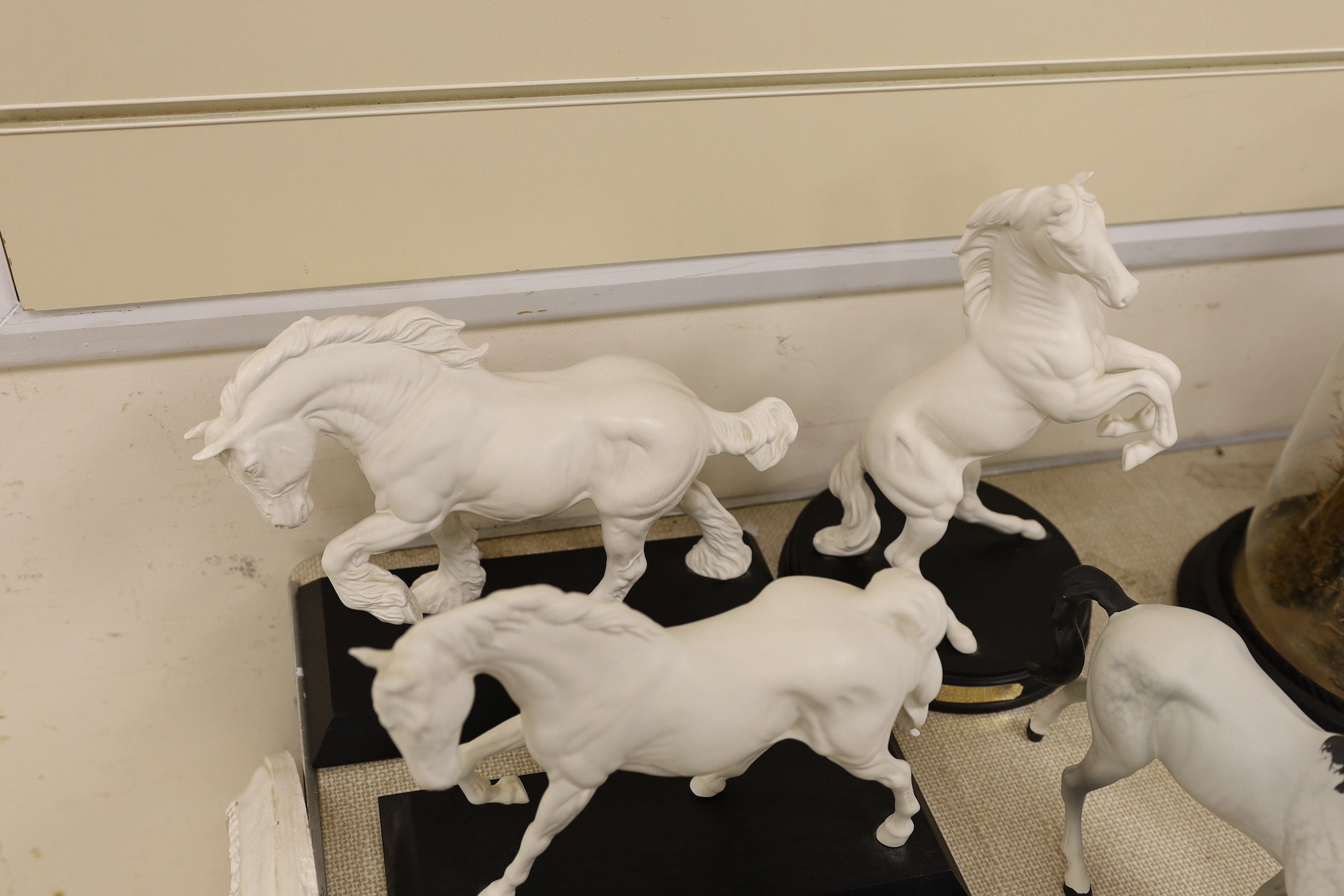 A selection of Beswick horses, to include Springtime, Sunlight, Young Spirit, Spirit of Peace, Spirit of Freedom, Spirit of Earth, Spirit of the Wild, together with another Beswick horse and four from the Thelwell series